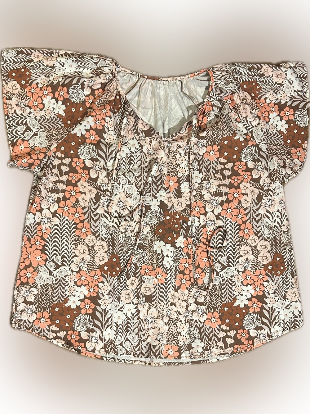 New Without Tags 2XL Floral Blouse
